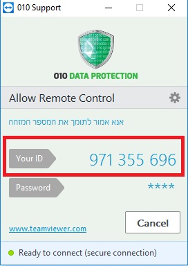 Provide TeamViewer ID